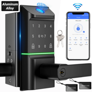 Smart Door Lock,Blacksmith Biometric Smart Lock With Handle
